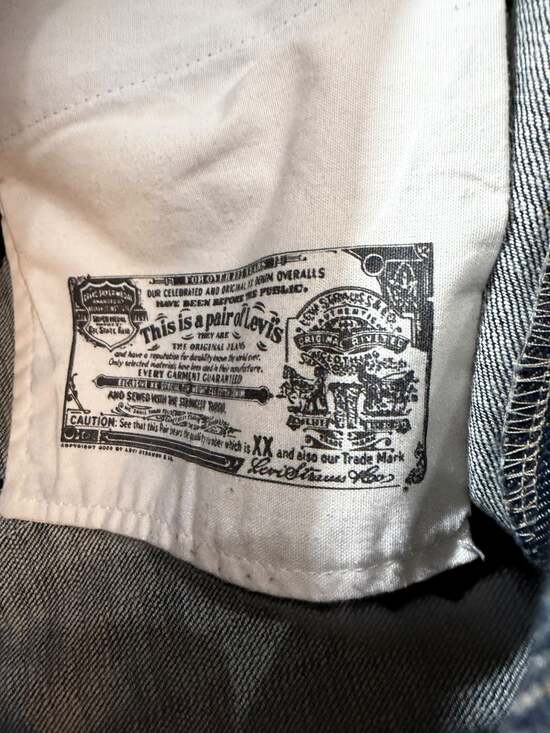 NWT Levi’s 501 Button Fly Straight Jeans W42x30 Oversized Boyfriend Fit - Picture 4 of 14